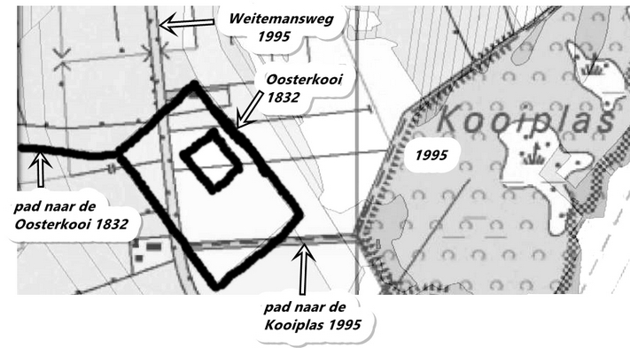 afb3. kadastrale kaart 1995 met referentie naar 1834 (bron: watwaswaar.nl)